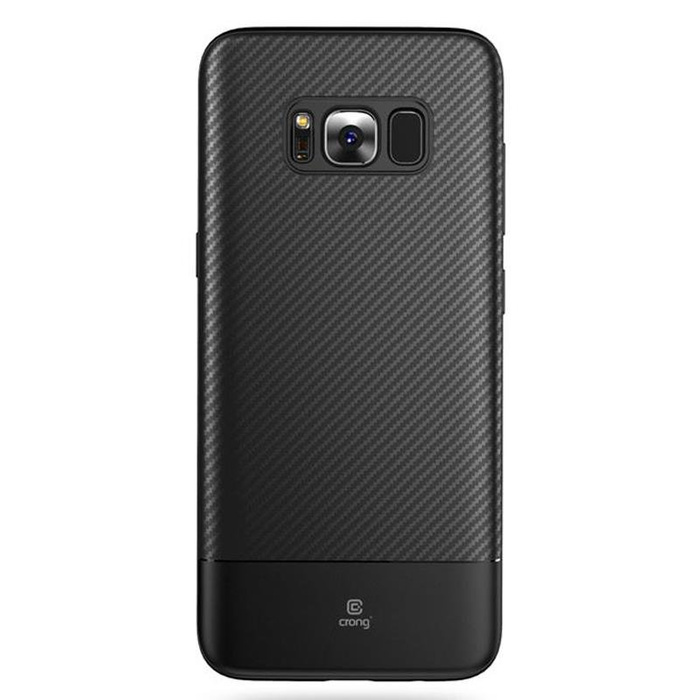 Pouzdro Crong Prestige Carbon Cover Samsung Galaxy S8 černý