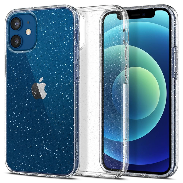 Pouzdro SPIGEN Liquid Crystal iPhone 12 Mini Glitter Crystal průhledné pouzdro