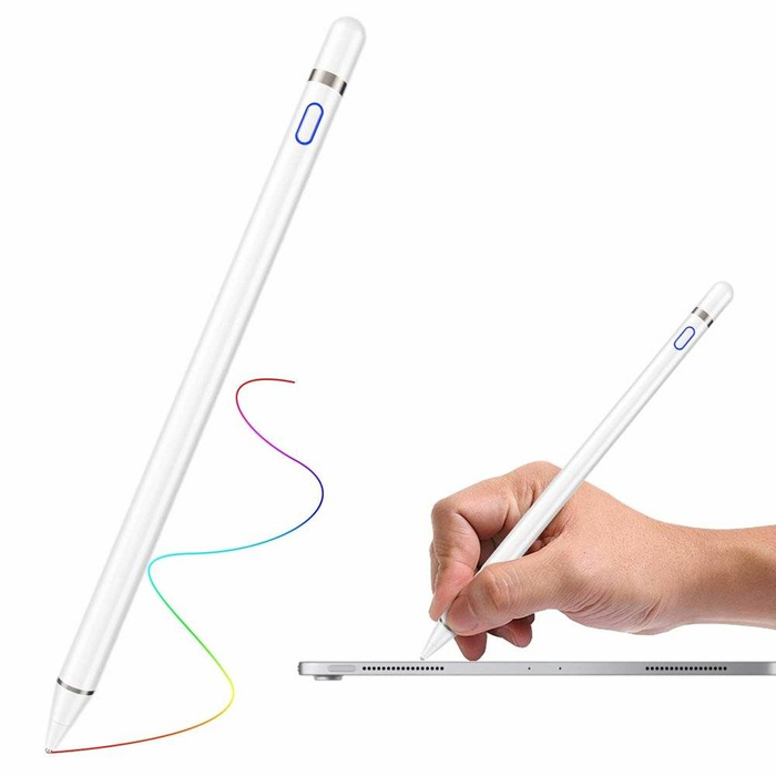 Stylusové pero Cartinoe pro iPad s 1,5 mm tenkým hrotem bílé barvy