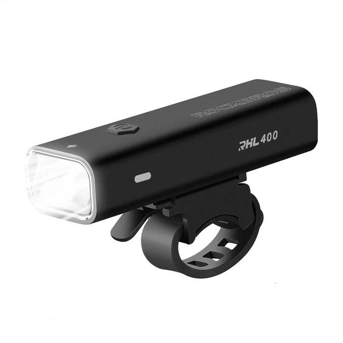 Rockbros 24310006001 éclairage avant de vélo 400 lm + câble micro USB - USB-A - noir