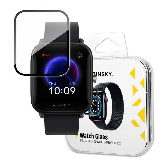 Wozinsky Watch Verre Verre Hybride pour Xiaomi Amazfit Bip U Noir