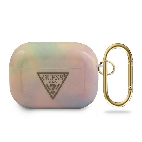 Pouzdro GUESS Apple Airpods Pro Cover Tie & Dye Collection GUACAPTPUMCGG01 Růžové pouzdro