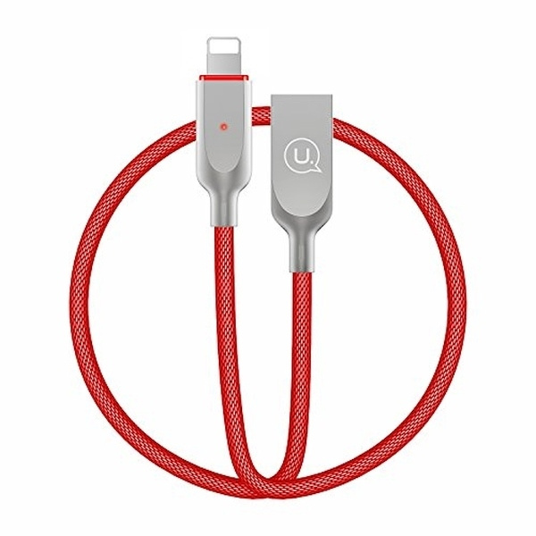 Cable USAMS Lightning Power-off U-1,9m Red Sun