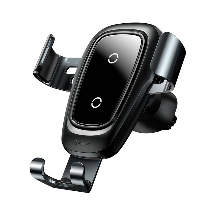 Baseus Metal Gravity Wireless Charger Car Mount Phone Bracket Air Vent Holder Qi Charger black (WXYL-B0A)