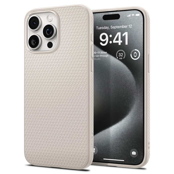 Case Spigen Liquid Air iPhone 15 Pro Natural Titanium