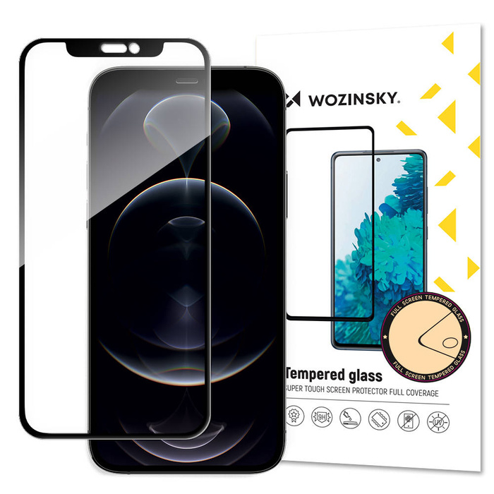 Wozinsky superpevné Full Glue tvrzené sklo přes celou obrazovku s rámečkem Case Friendly iPhone 14 Max / 13 Pro Max černé