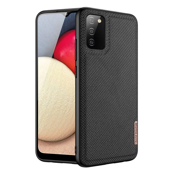 Dux Ducis Fino case covered with nylon material for Samsung Galaxy A02s EU black