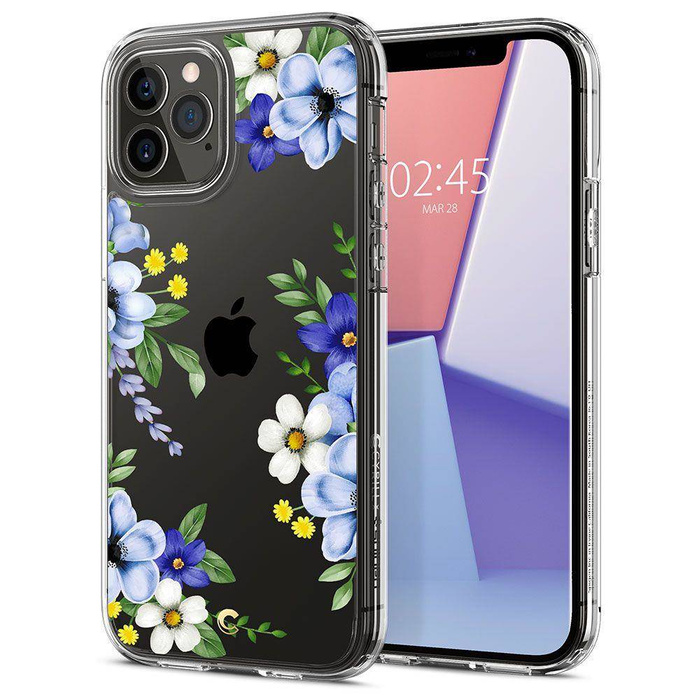 Pouzdro SPIGEN Cyrill Cecile iPhone 12 Pro Max Midnight Bloom Transparent Case