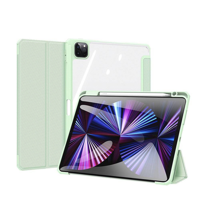 Dux Ducis Toby armored tough Smart Cover for iPad Pro 11'' 2021 with a holder for Apple Pencil green