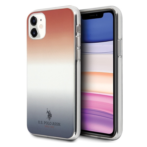 Pouzdro US POLO Apple iPhone 11 Gradient Pattern Collection Red Blue Case