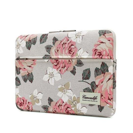 CANVASLIFE Case Macbook Pro 15 Sleeve White Rose Gray Case