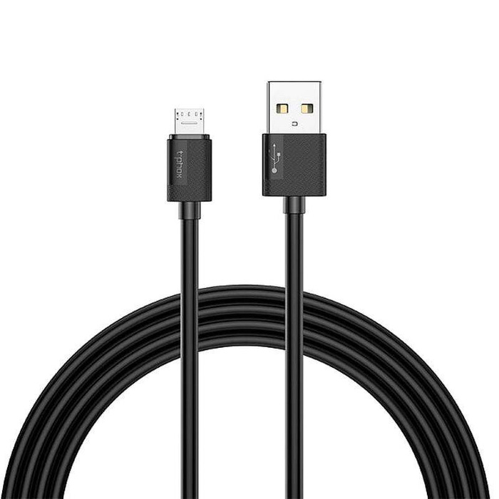 KABEL T-PHOX NETS MICRO USB ČERNÝ 2,4A ; PVC ; 2M