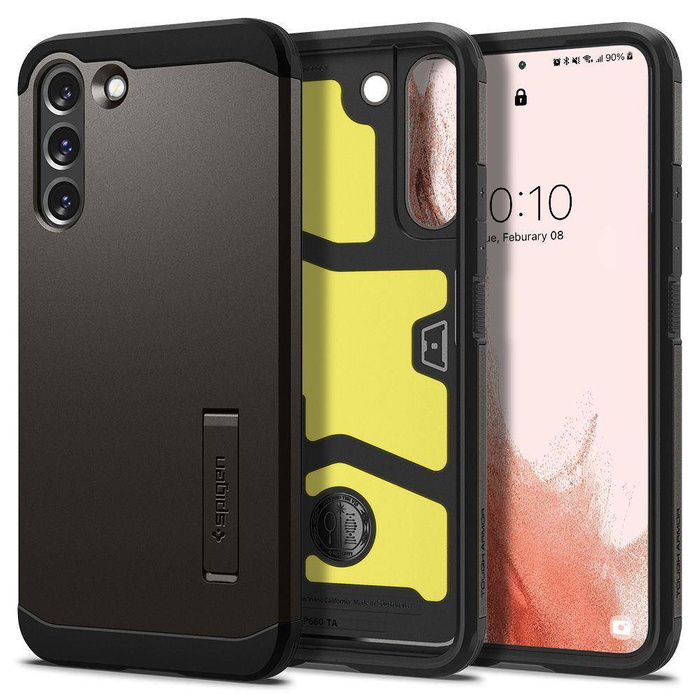 Pouzdro SPIGEN Galaxy S22 Tough Armor Gunmetal Case