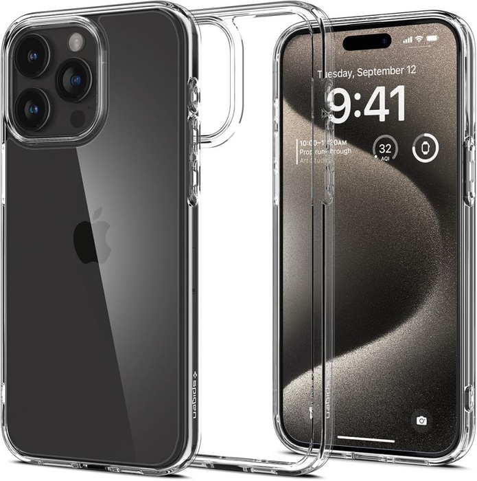 Hülle iPhone 15 Pro Max Spigen Ultra Hybrid Kristallklar