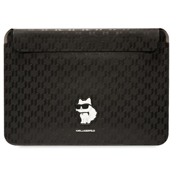 Karl Lagerfeld Hülse KLCS16SAKHPCK 16" schwarz/schwarz Saffiano Monogramm Choupette