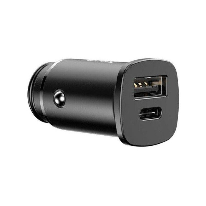 Baseus Square PPS Universal Smart Car Charger USB Quick Charge 4.0 QC 4.0 and USB-C PD 3.0 SCP black (CCALL-AS01)