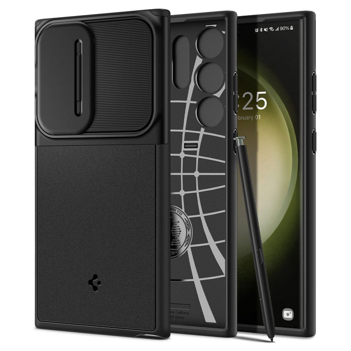 Coque Spigen OPTIK Armor GALAXY S23 ULTRA BLACK