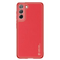 Dux Ducis Yolo elegante cover realizzata in pelle ecologica per Samsung Galaxy S22+ (S22 Plus) rossa