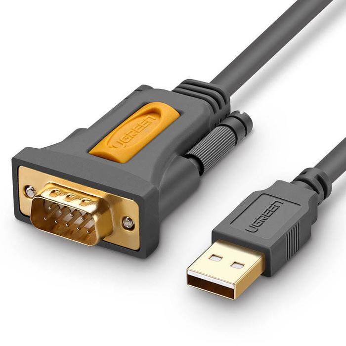 Ugreen kabel USB-A - DB9 RS-232 adaptér 1,5 m šedý (CR104)