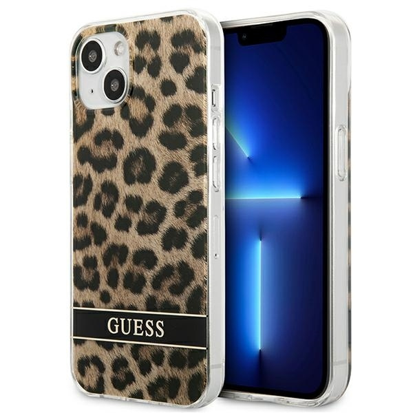 Case GUESS Apple iPhone 13 Mini Leopard Brown Hardcase