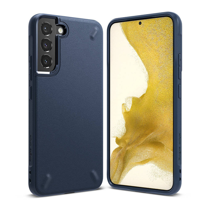 Cover Ringke Onyx durevole per Samsung Galaxy S22 + (S22 Plus) blu navy