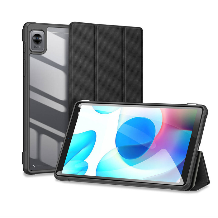 Dux Ducis Toby Armored Flip Smart Case für Realme Pad Mini mit Stifthalter Schwarz