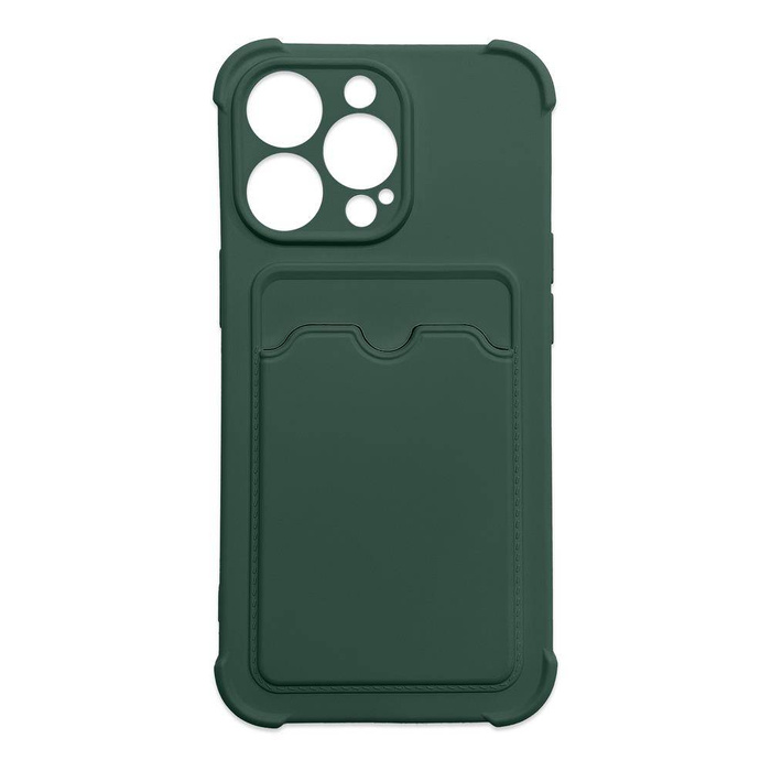 Card Armor Case pouzdro cover for Xiaomi Redmi 10X 4G / Xiaomi Redmi Note 9 card wallet silikonový armoured pouzdro Air Bag green