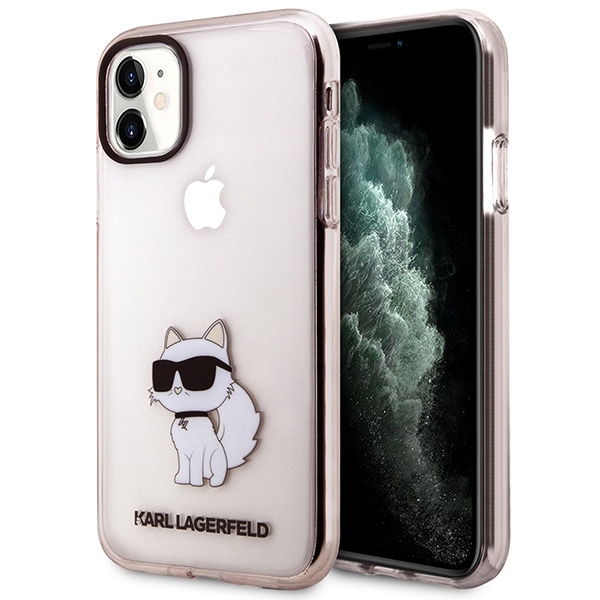 Karl Lagerfeld KLHCN61HNCHTCP iPhone 11 / Xr 6.1" rosa/rosa durocase Ikonik Choupette