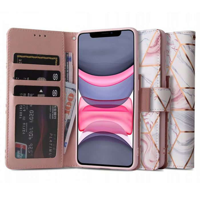 Case TECH-PROTECT iPhone 11 Wallet Marble Case