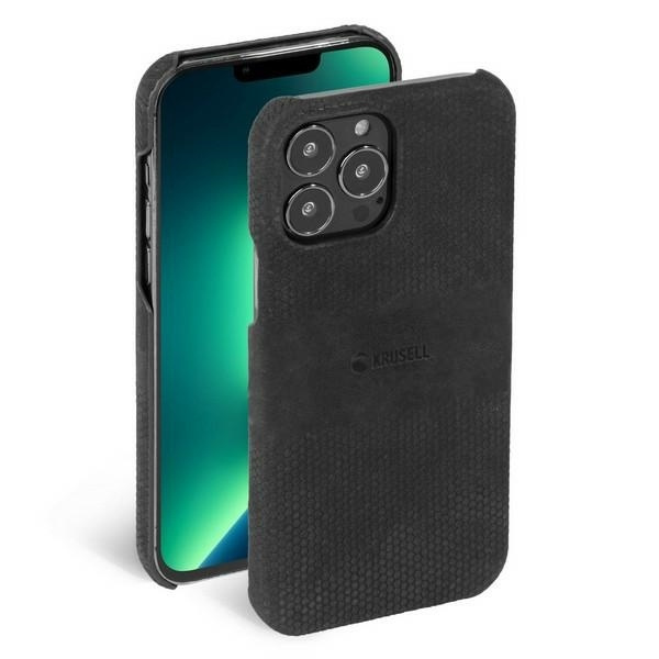 Kožený kryt Pouzdro Apple iPhone 13 Pro Max Black Case