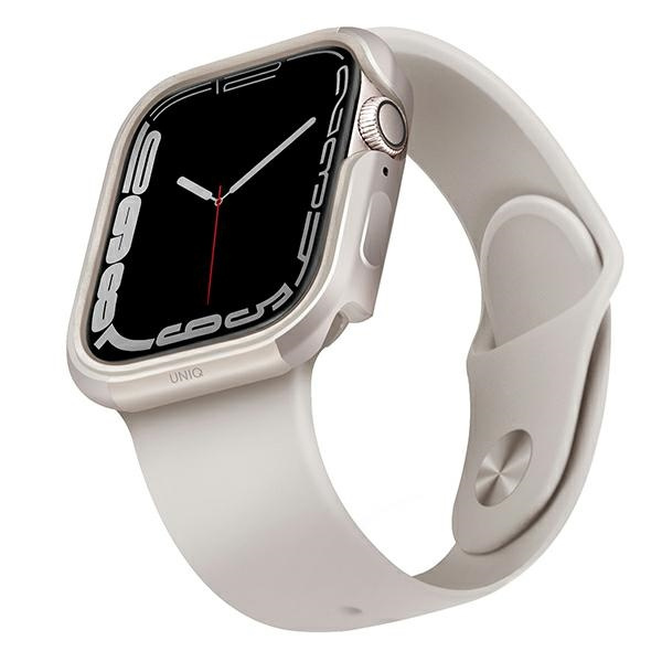 Uniq Hülle für Valencia Apple Watch Serie 4/5/6/7 / SE 45 / 44mm. Sternenlicht