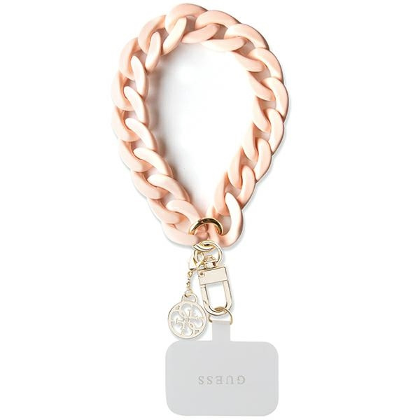 Guess GUOUCBMC4MP Universal Big Hand Strap pink/pink Acrylic 4G Charm