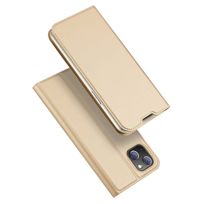 Dux Ducis Skin Pro Holster Cover Flip iPhone 14 Max gold