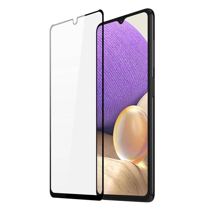 Dux Ducis 9D Tempered Glass celoobrazovkové tvrzené sklo 9H s rámečkem pro Samsung Galaxy A32 5G černé (vhodné pro pouzdro)