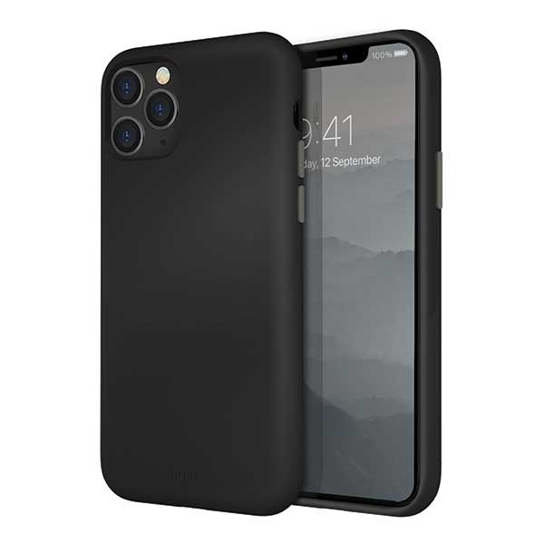 Uniq pouzdro Lino Hue iPhone 11 Pro černý / inkoust černý