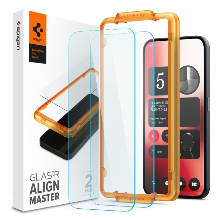 Tempered Glass Spigen ALM GLAS.TR 2-PACK NOTHING PHONE 2A CLEAR