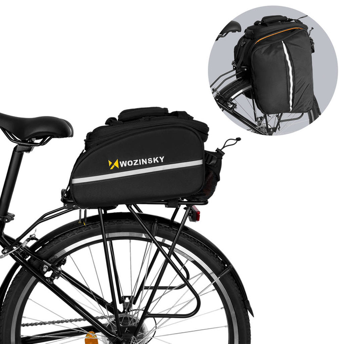 Sac porte-vélo spacieux Wozinsky 35L (habillage pluie inclus) noir (WBB19BK)