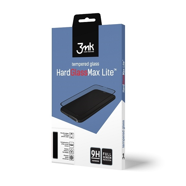 3MK Tvrzené sklo HardGlass Max Lite iPhone XR 11 černá černá