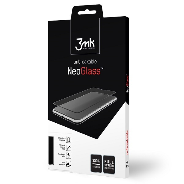 Glass Hybrid 3mk NeoGlass for iPhone X XS 11 Pro black 