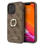 Cover GUESS Apple iPhone 13 13 Pro 4G con supporto ad anello Brown Hardcase