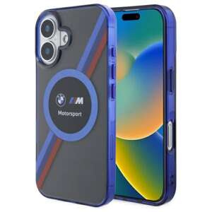 Cover BMW iPhone 16 6,1" nero/nero durocase Motosport IML Circle MagSafe