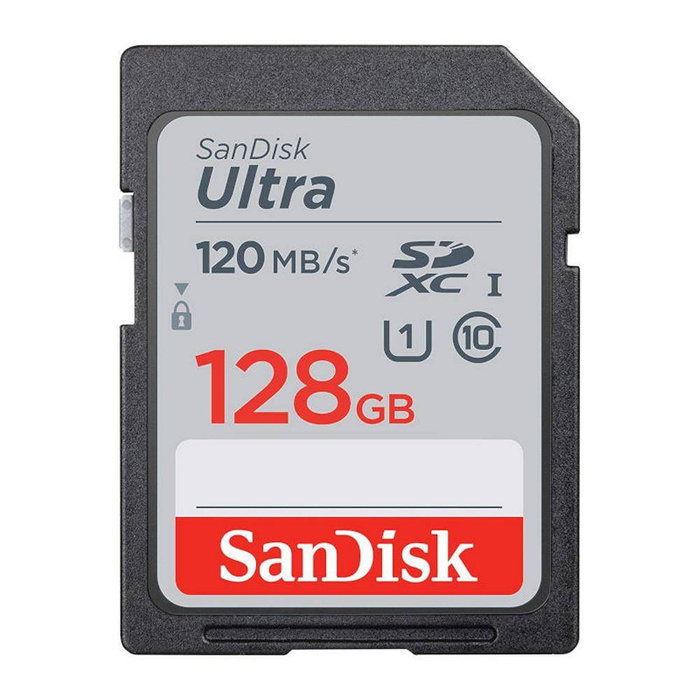 Carte mémoire SanDisk Ultra SDXC 128 GB 120 MB/s UHS-I Class 10