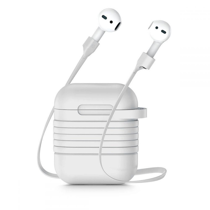 BASEUS Apple Airpods Hülle & Riemen Weißes Hülle