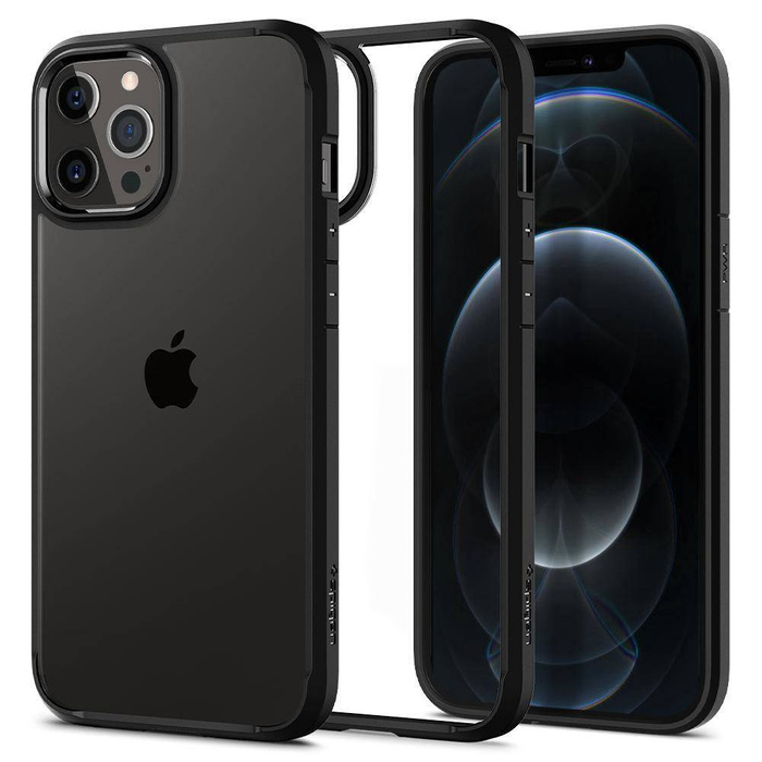 Pouzdro SPIGEN iPhone 12 Pro Max Ultra Hybrid Matte Black Black Case