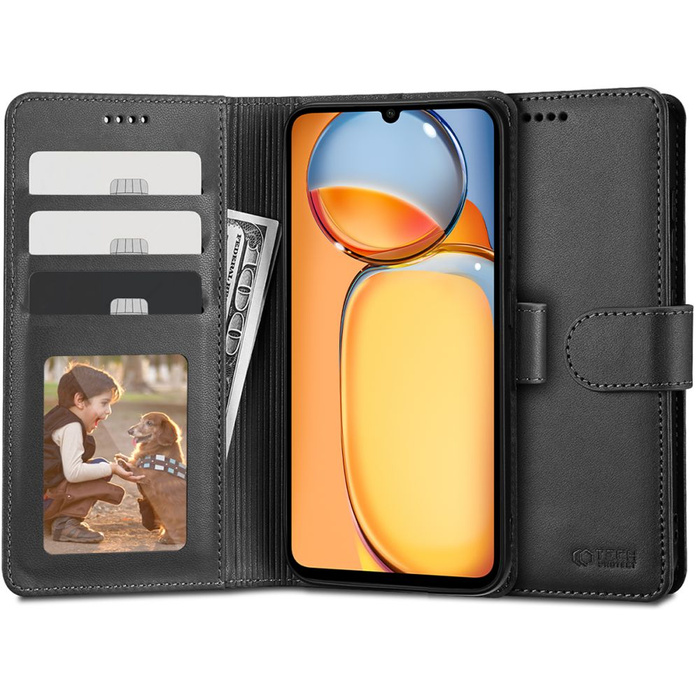 Tech-protect Wallet Xiaomi Redmi 13c / Poco C65 Black