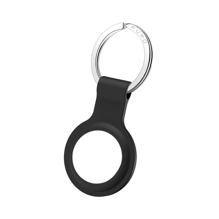 PURO Keyring Apple AirTag Icon Case - Silicone (black)