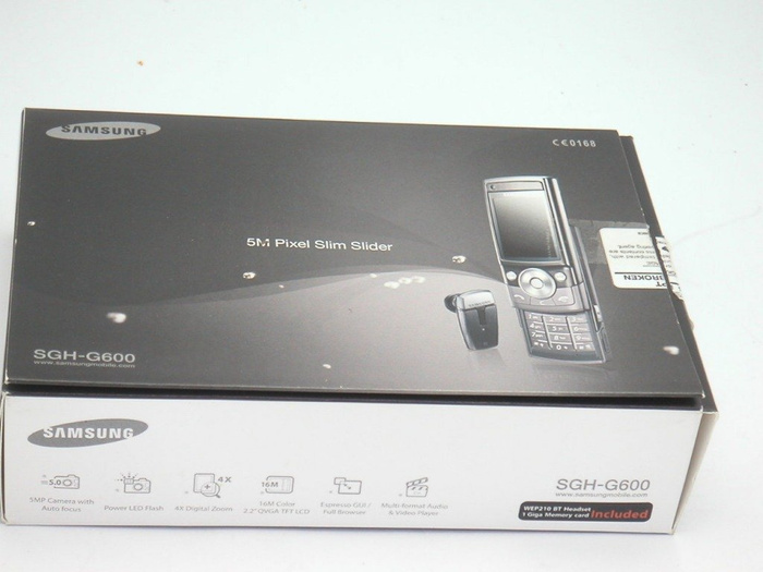 SAMSUNG G600 fekete CD, Kábel