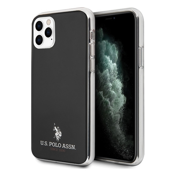 Pouzdro US POLO Apple iPhone 11 Pro Max lesklé černé pouzdro