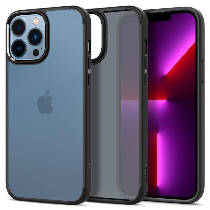 CASE SPIGEN ULTRA HYBRID IPHONE 13 PRO MAX MATTE FROST BLACK CASE