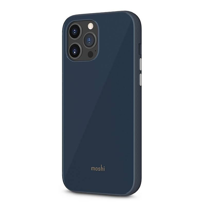 Coque MOSHI iPhone 13 Pro Max iGlaze Slim Hardshell Case - (Système SnapTo) (Slate Blue)